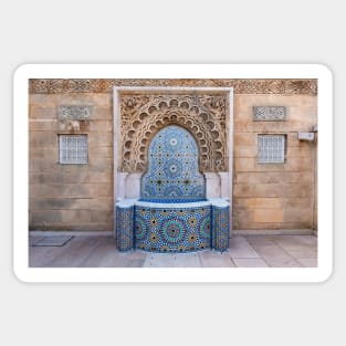 Beautiful Moroccan Fountain in Rabat, Morocco Sticker